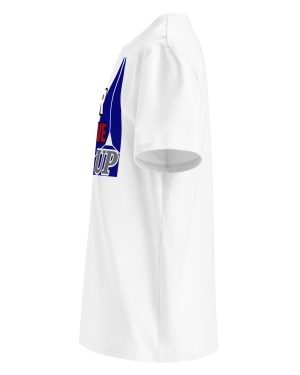 NEVER GIVE UP TEE-SHIRT UNISEXE WHITE